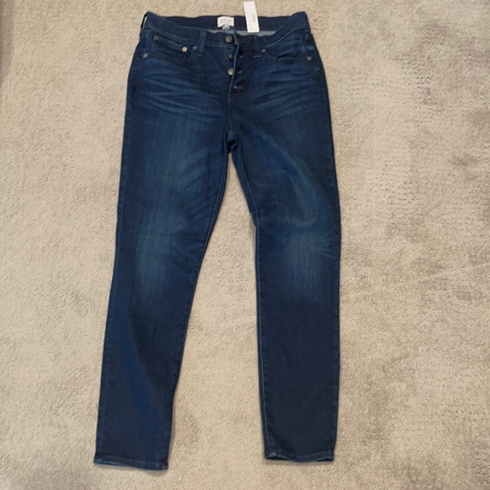 NWT J. Crew Button fly skinny jeans